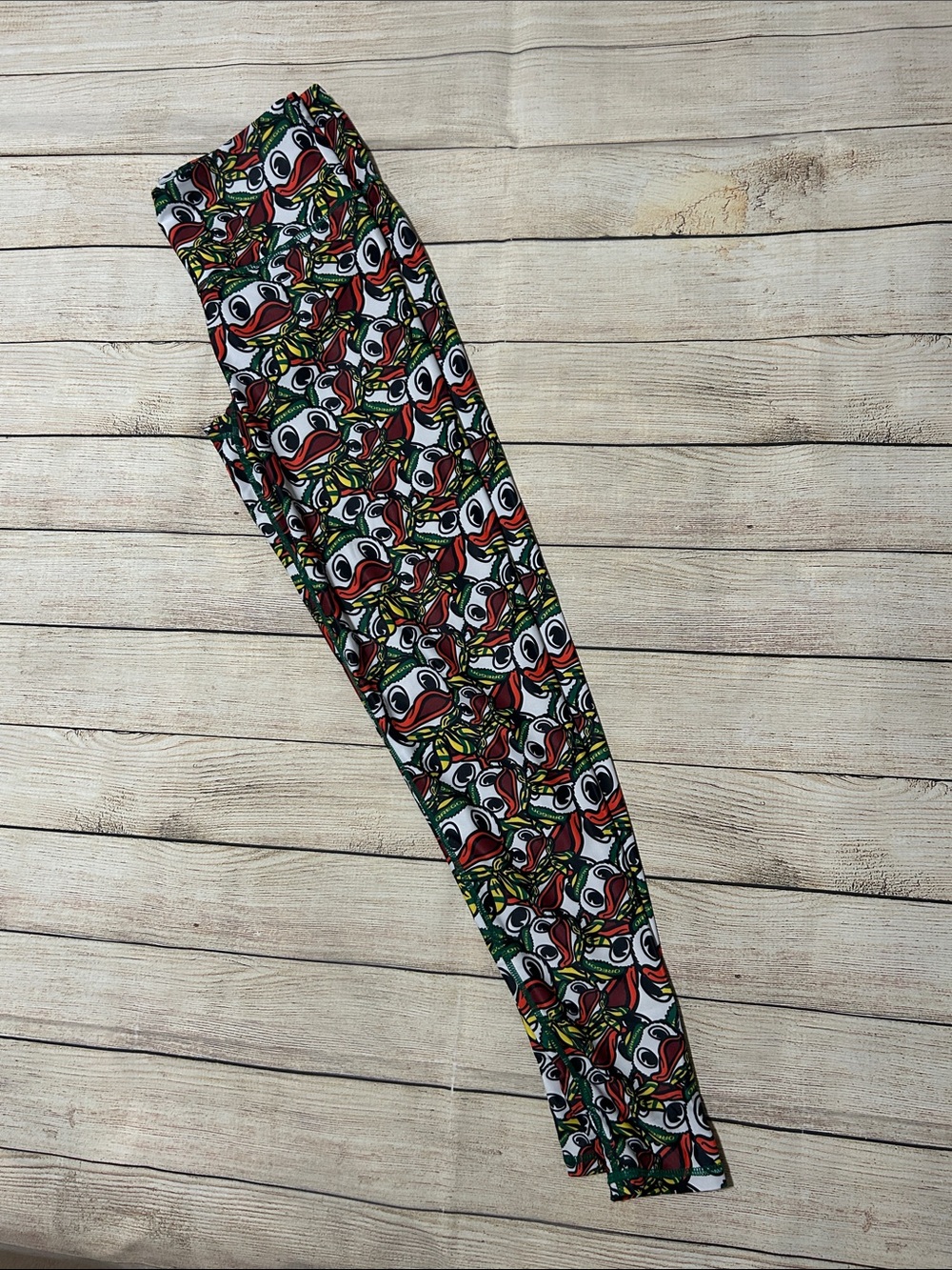 Women’s Patterned Leggings - Oregon Duck Print